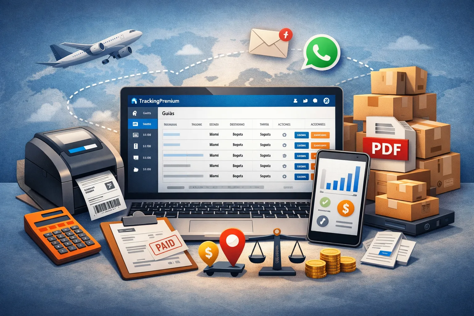 Funcionalidades de software courier para operar con mas control y automatizacion